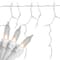 150ct. Clear Mini Icicle Christmas String Lights Set With White Wire
